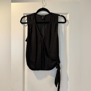 Sleeveless wrap blouse